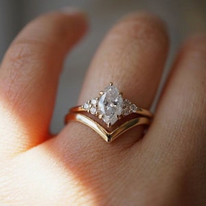 Marquise Wedding Set Etsy