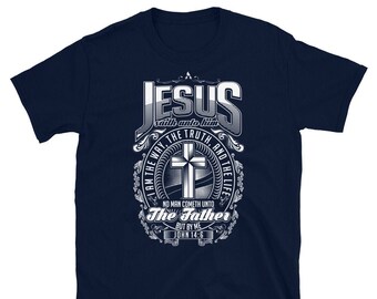 Johannes 14:6 Unisex T-Shirt, Christelijke T-Shirts, Christelijke Kleding, Christelijke T-shirts, Religieuze Kleding, Inspirerende Kleding, Unisex T-shirts