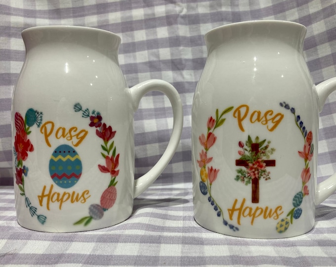 Jwg ‘Pasg Hapus'’ jug / Happy Easter jug - flower jug or gravy jug