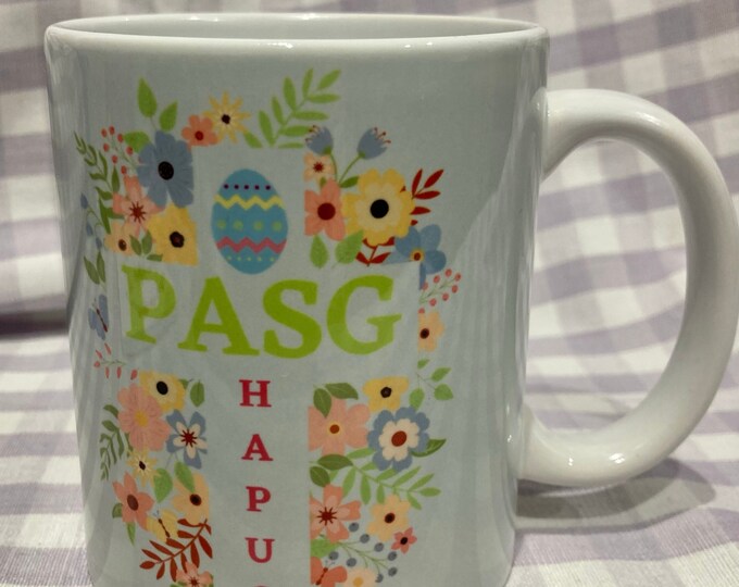 Mwg Pasg Hapus (Welsh 'Happy Easter') mug