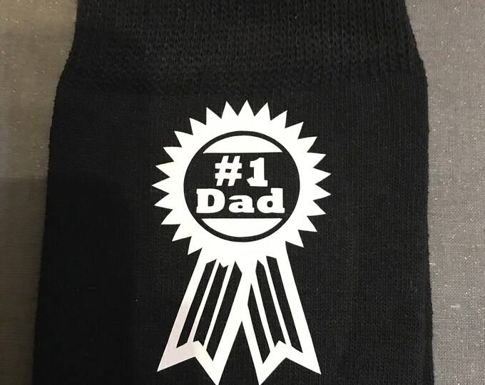 Father’s Day socks. #1 Dad socks / Sannau Dad #1 Anrheg Sul y Tadau