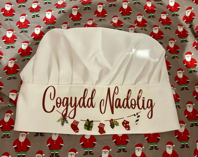 Het cogydd "Cogydd Nadolig"/  Welsh Christmas chef hat