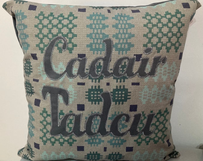 Clustog Tadcu /Taid/Dad. Cadair Tadcu / Taid/Dad.Dad’s chair Welsh cushion
