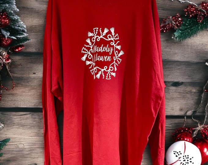 Crys chwys Nadolig Llawen / Red Nadolig Llawen sweatshirt