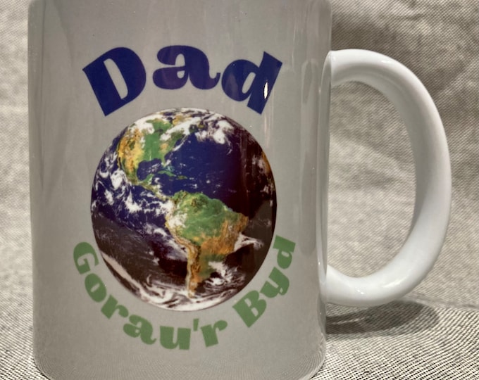 Mug Dad gorau’r byd mug