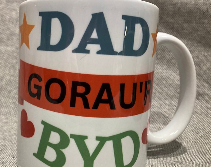 Myg Dad gorau’r byd mug