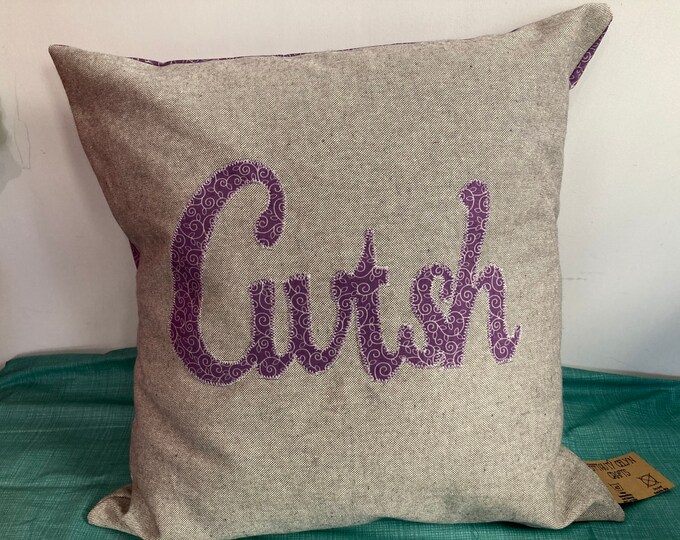 Clustog Cwtsh . Cwtsh / Cwtch cushion.