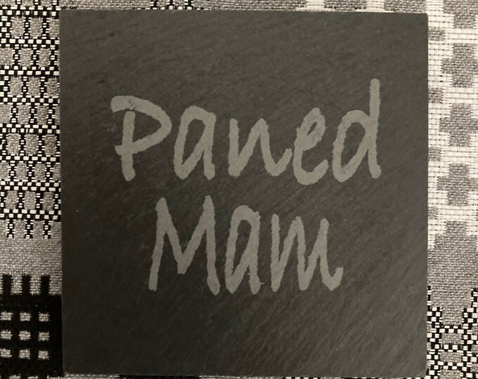 Llechen ‘Paned Mam’ slate coaster