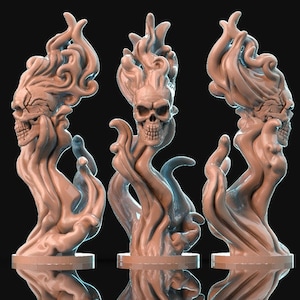 Flaming Skulls (Multiple Poses)