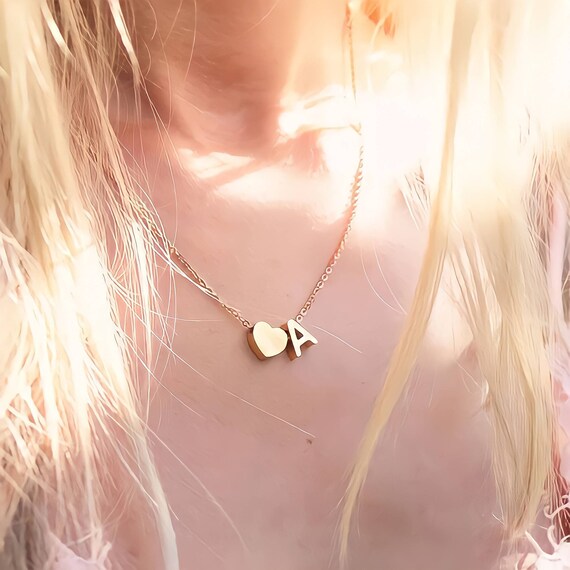 Simple initial necklace deals