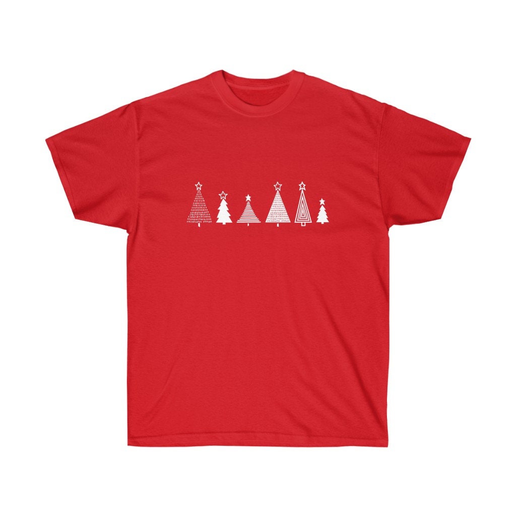 Christmas Tree Shirt Unisex Holiday Shirt Cute | Etsy
