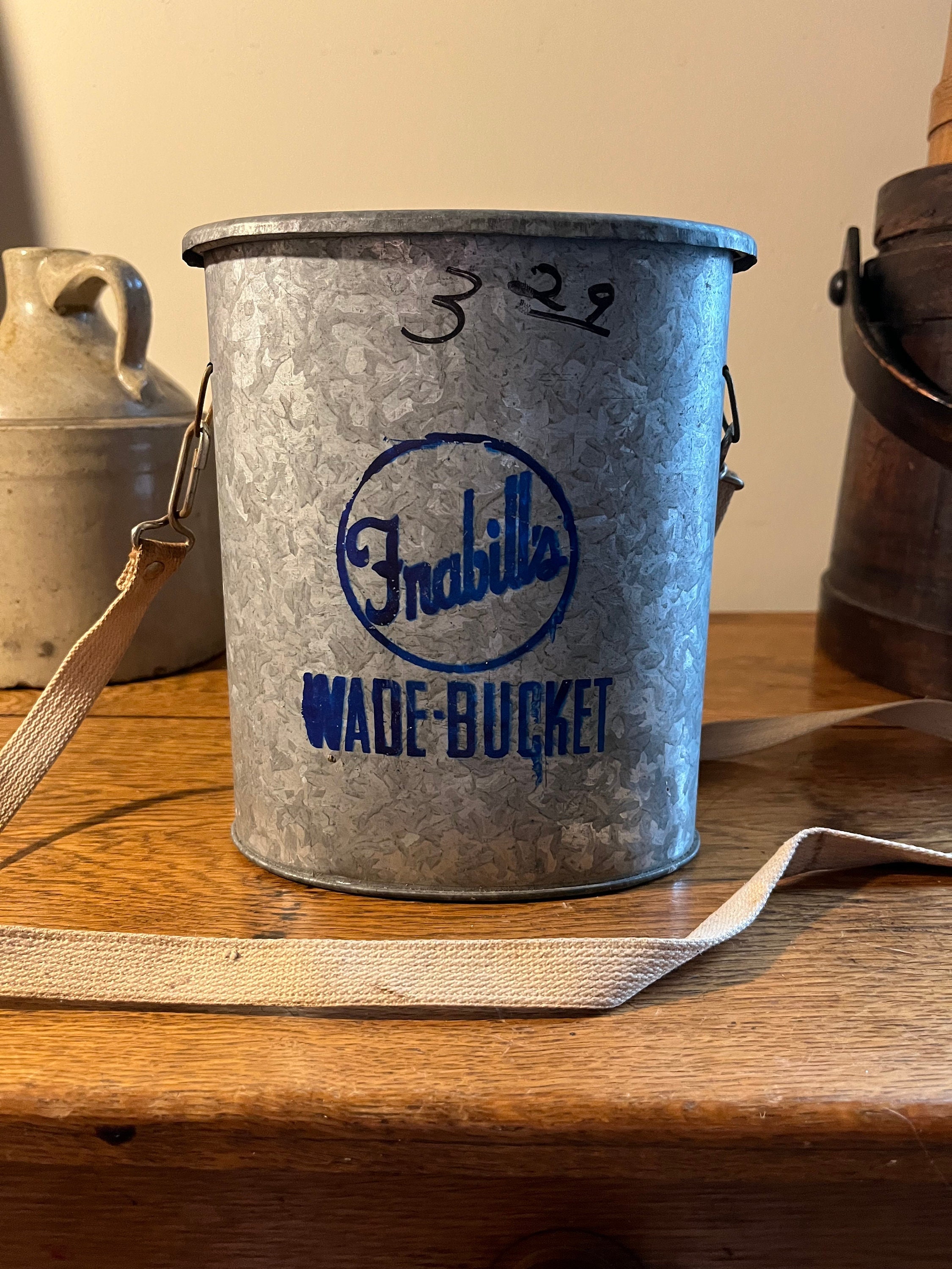 Vintage Frabill's Galvanized Wade Bucket Minnow Bucket Etsy