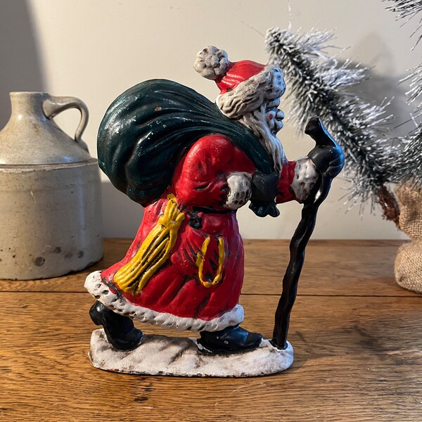 Cast Iron Santa Door Stop