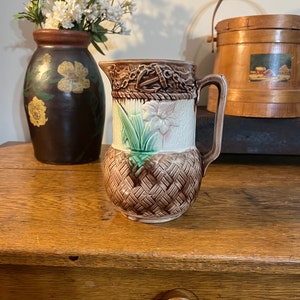 Antique Majolica Pitcher
