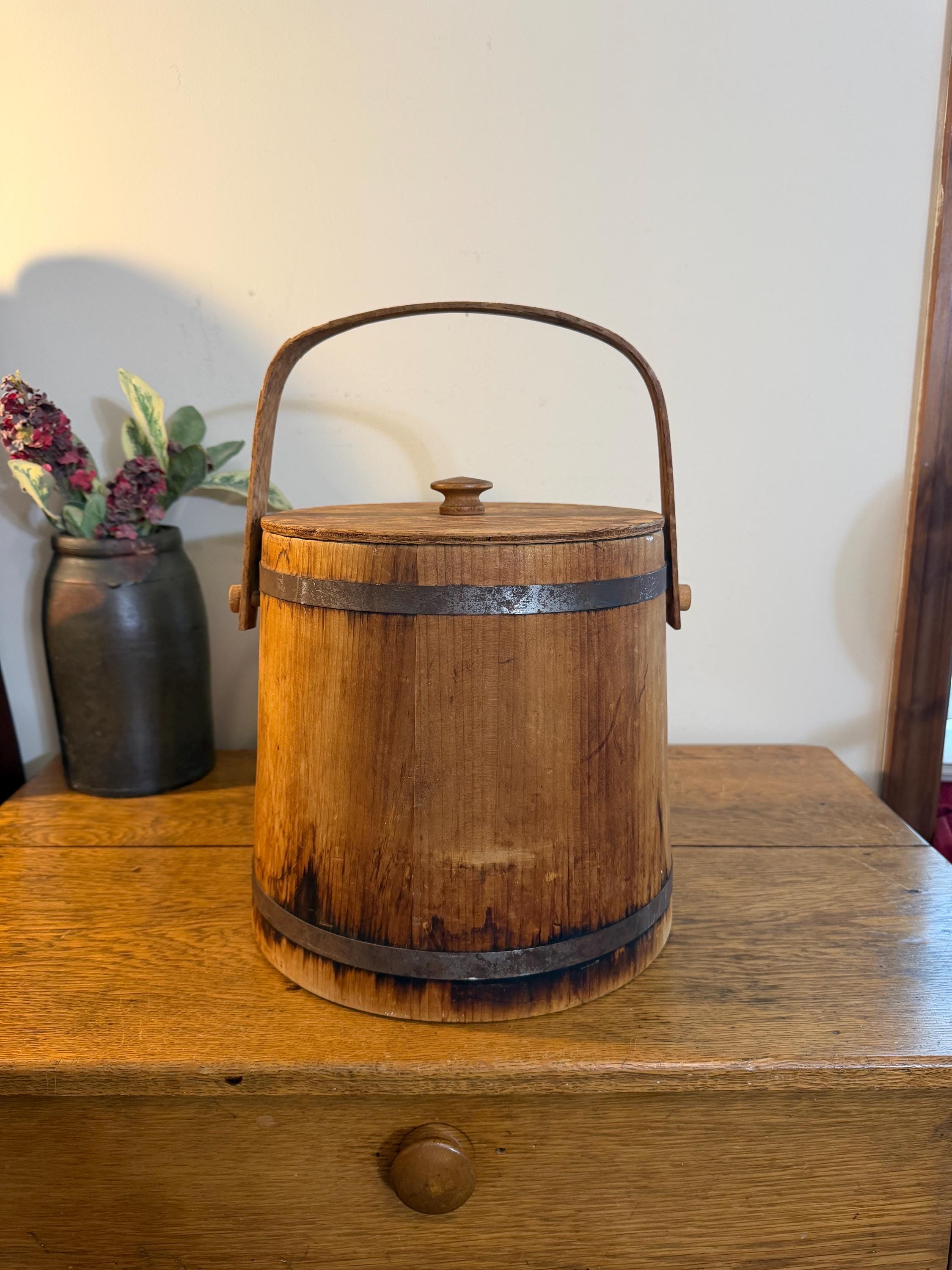 Antique Wood Buckets - Etsy