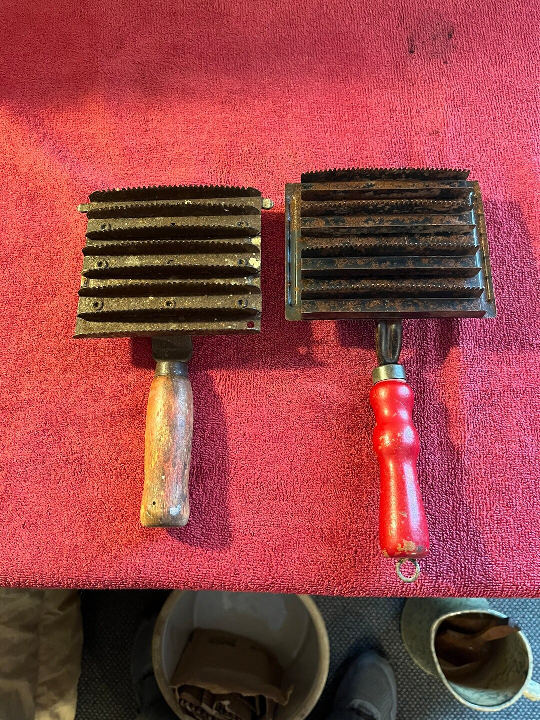 Two Antique Curry Combs / Horse Combs Etsy