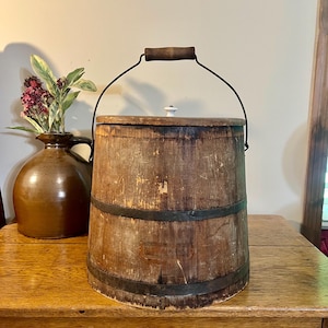 Large Primitive Sugar Bucket ( Maine )