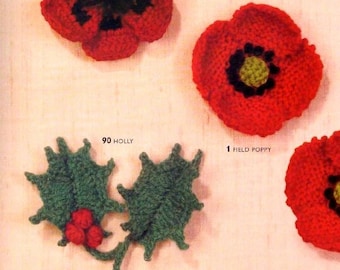 RETIREMENT SALE *** Vintage Knitting and Crochet Pattern Flowers Fruit Vegetables Butterflies Bees Wedding Christmas Remembrance Poppy