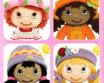 Vintage Crochet Pattern Strawberry Shortcake Doll Dolls Clothes  Toy Retro Amigurumi INSTANT DOWNLOAD PDF