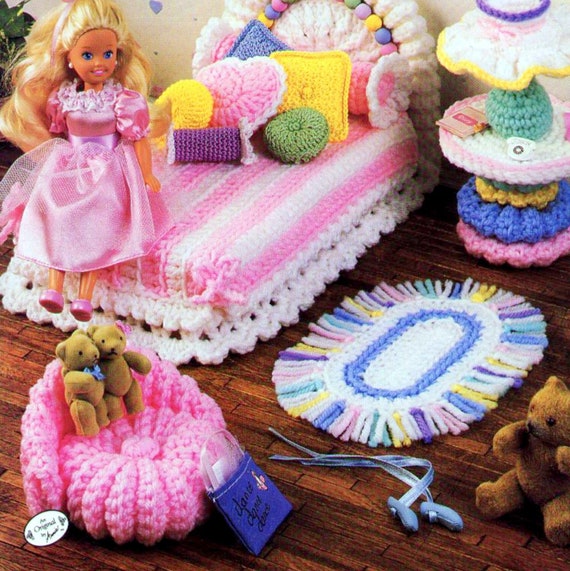 Crochet barbie furniture hotsell