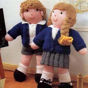 Vintage Knitting Pattern PDF Toys Dolls Mouse Bears Nursery Rhymes Fairy Story Christmas