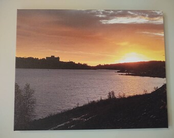 16"x 20" Canvas- Sunrise Over the Portage Canal