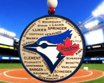 Décoration de Noël des Blue Jays 2025, équipe de la Série mondiale