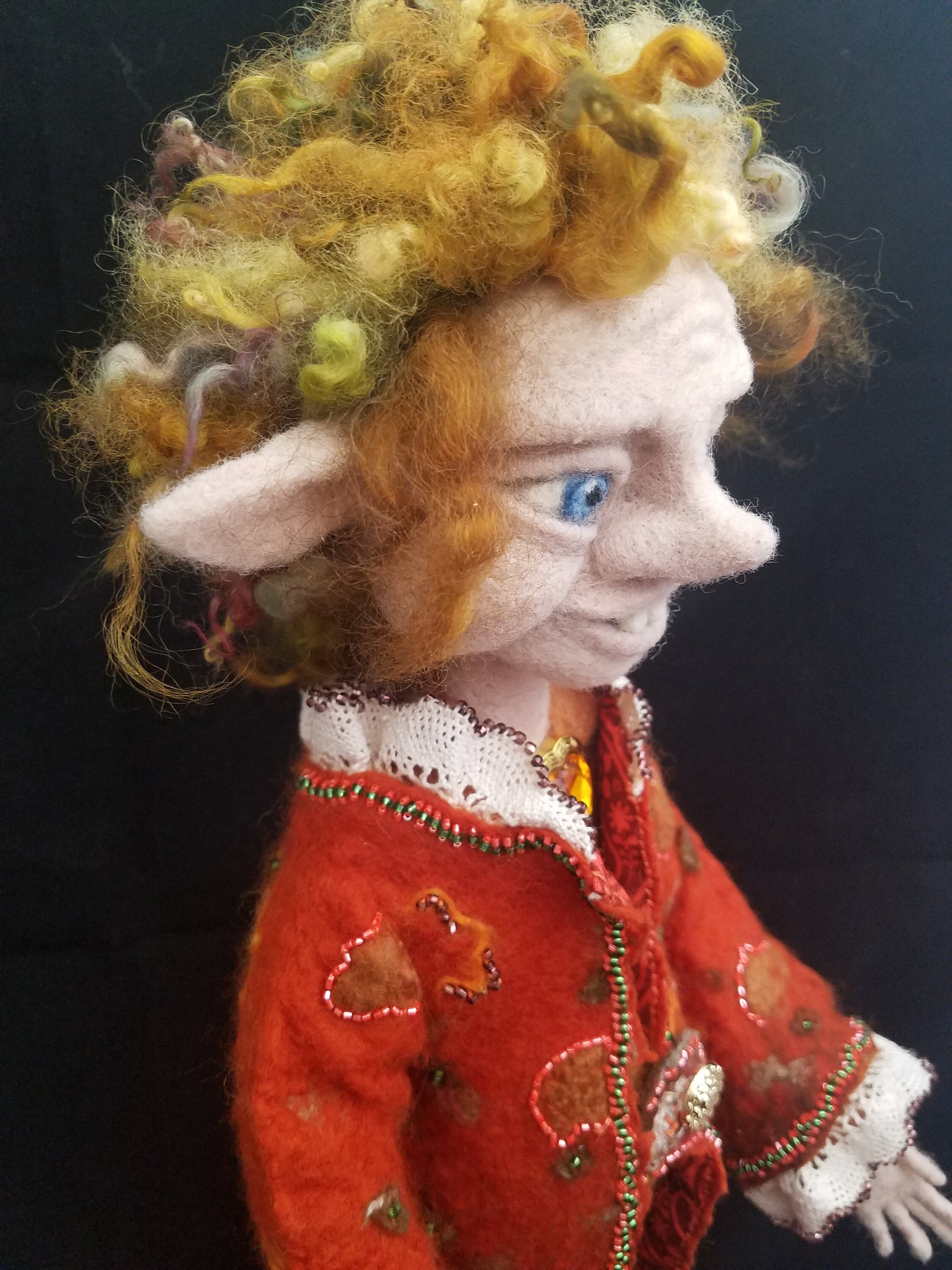 Needle Felted Elf/ Needle Felted Doll Etsy