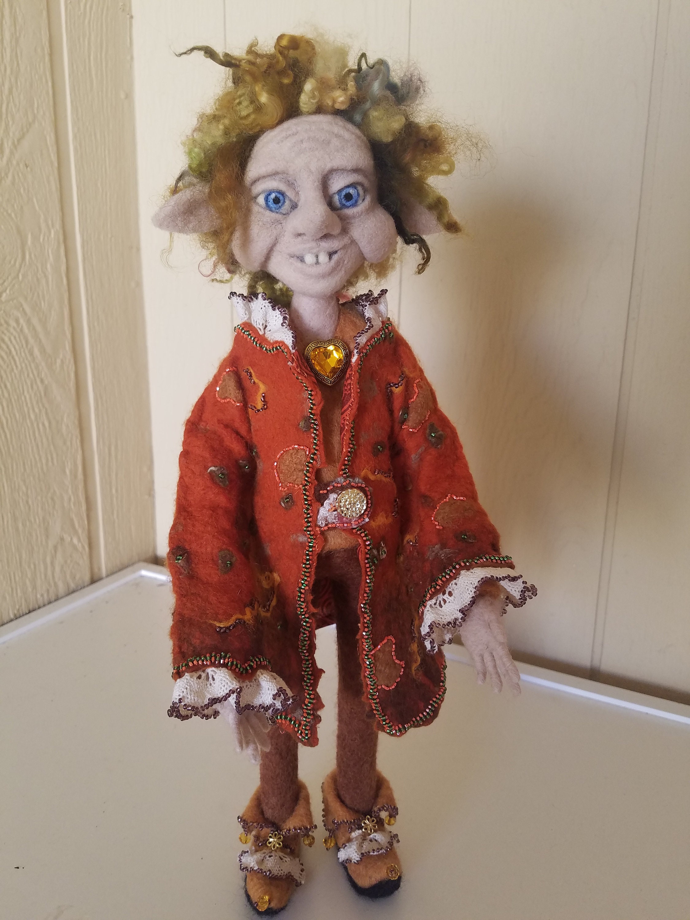 Needle Felted Elf/ Needle Felted Doll Etsy