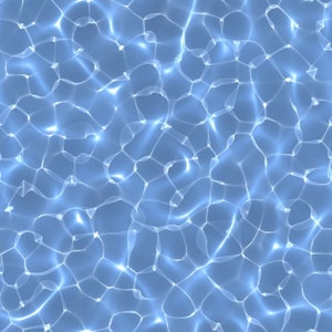May include: A seamless pattern of rippling blue water with a light blue background. The water has a shimmering effect, creating a sense of movement and depth.