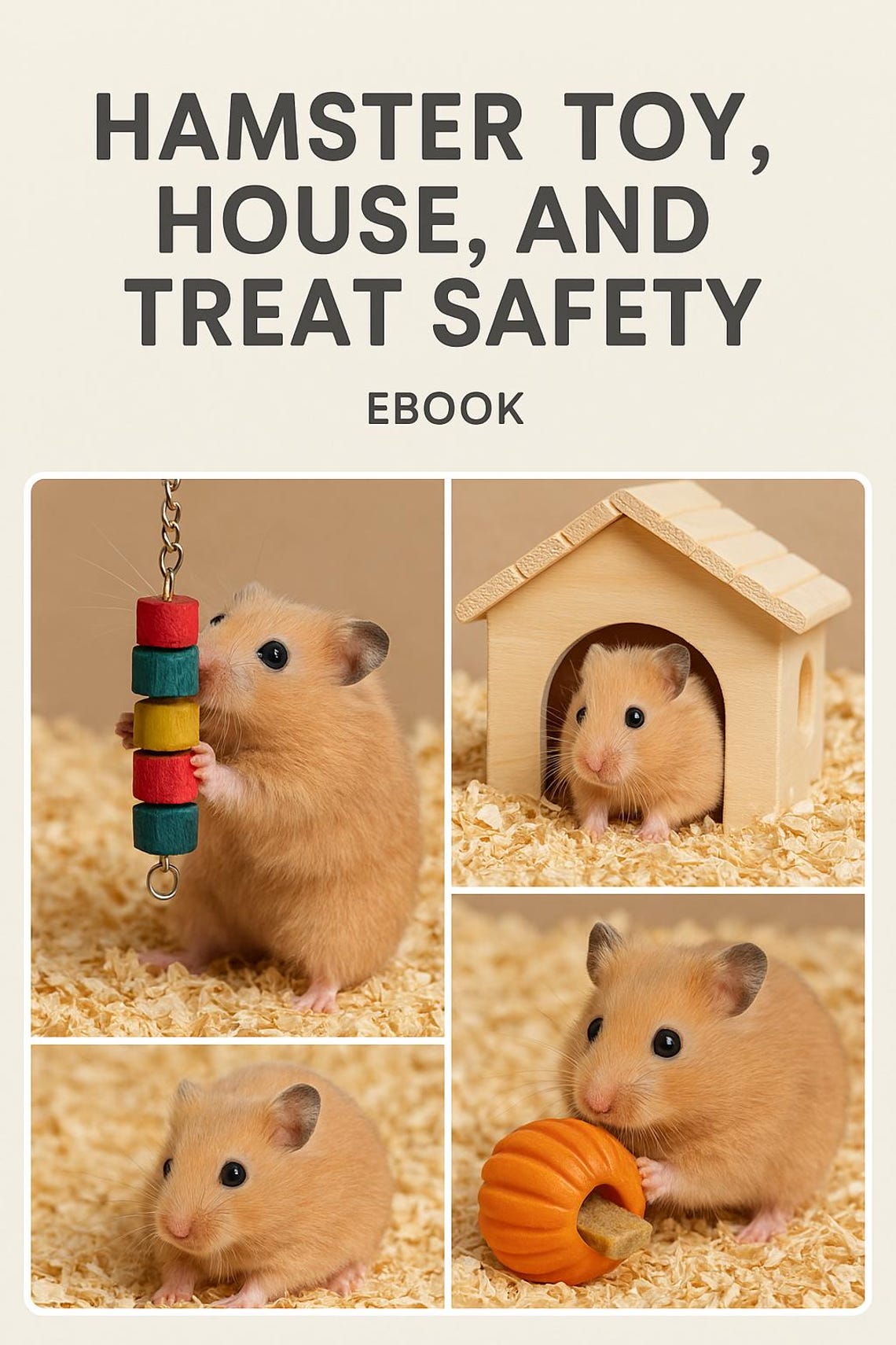 Curated visual reference: Gallery Detail: Hamster Toy House Treat Safety Ebook