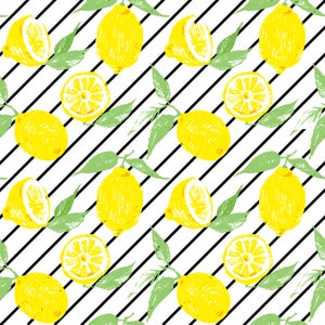 Half and Whole Lemons- Digital Paper