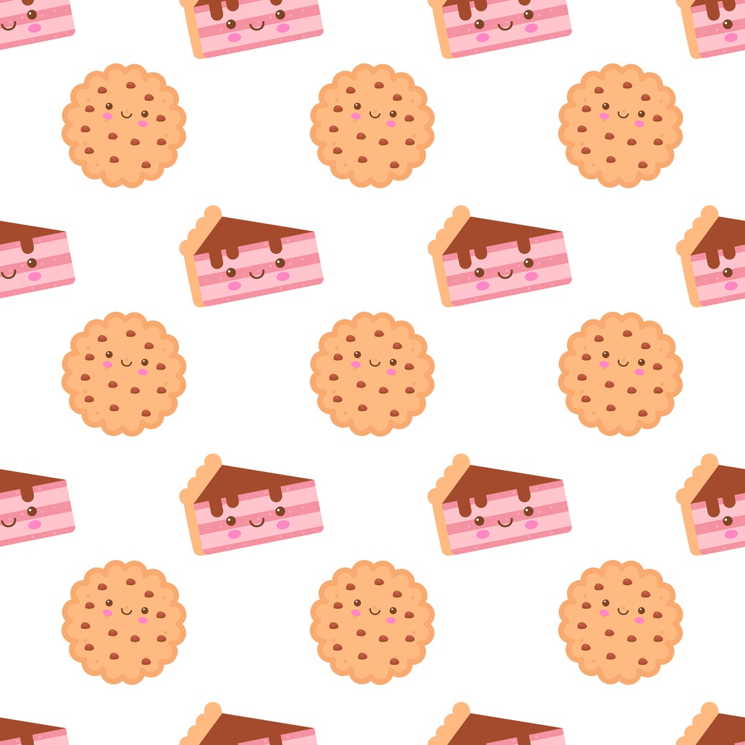 Cookie/cake Patterned Digital Paper - Etsy