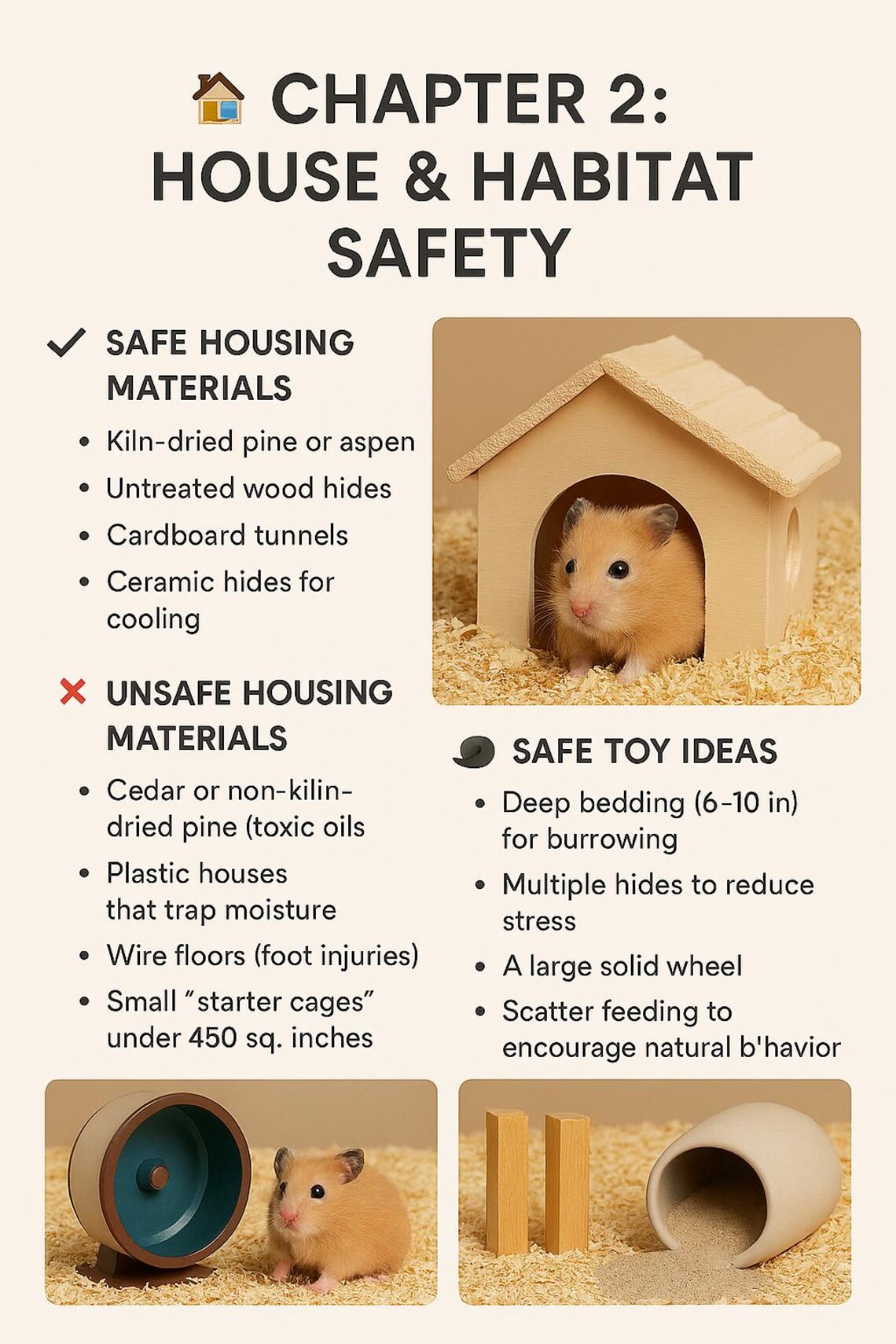 Picture of Hamster Toy, House & Treat Safety Ebook | Syrian Hamster Care Guide ...