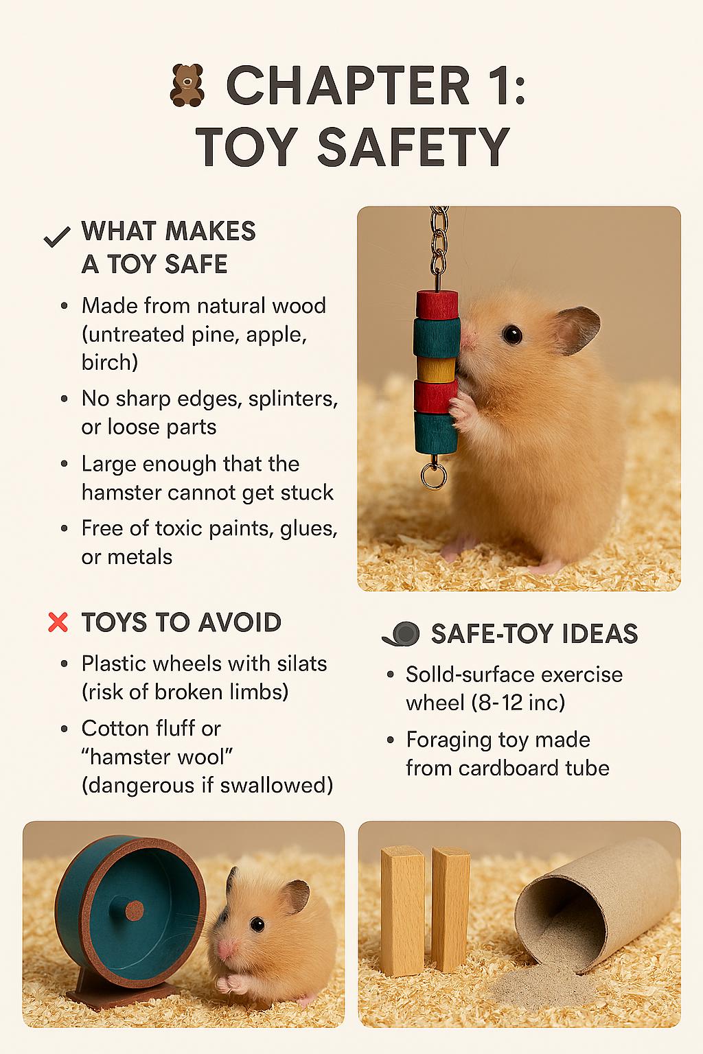 Hamster Toy, House & Treat Safety Ebook | Syrian Hamster Care Guide ... - Hamster Electrical Safety