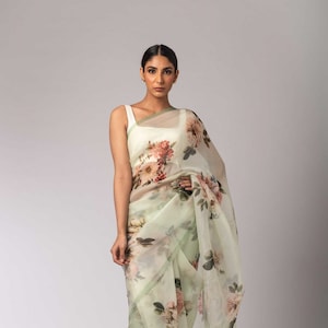 Pure Soft Organza Silk Saree /Wedding Gift | Special Organza Designer saree/ gift for her