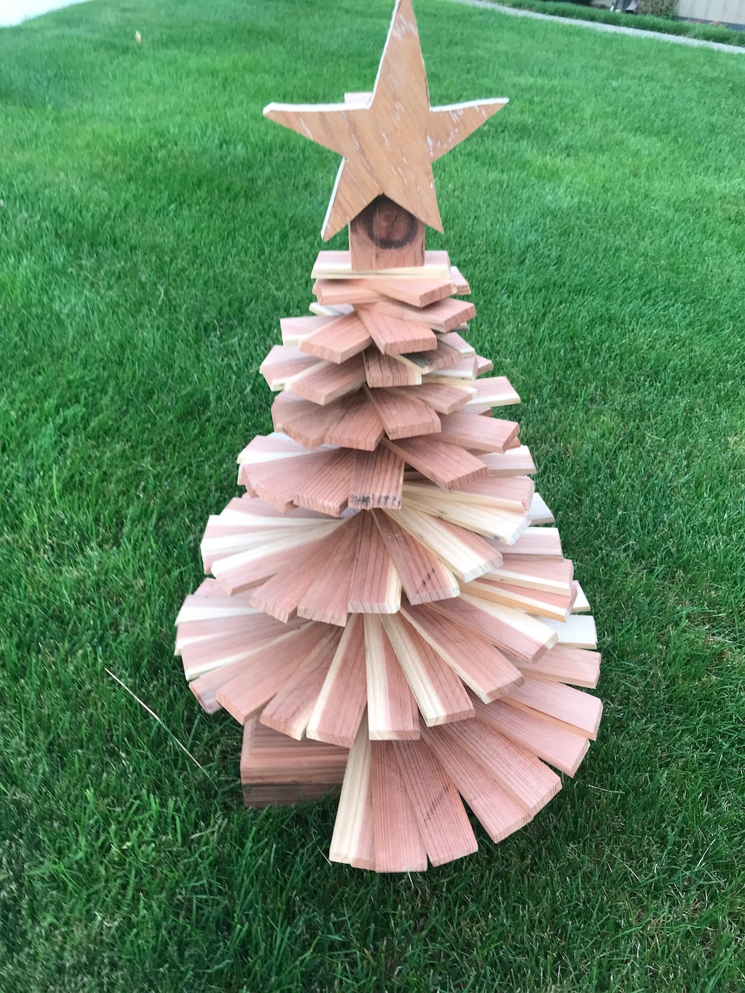 Handmade Redwood Christmas Tree - Etsy