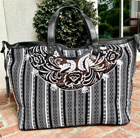 Huipil letric weekender bag
