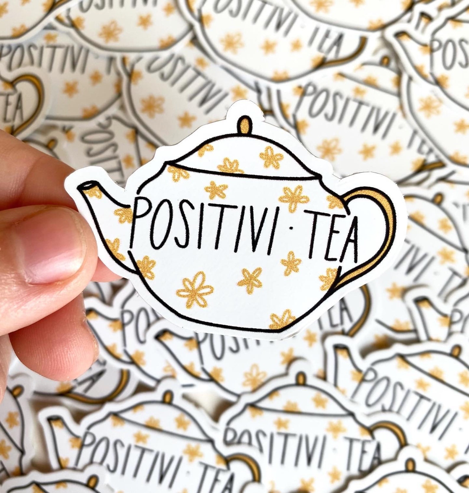 Tea Sticker Vinyl Decals Etsy