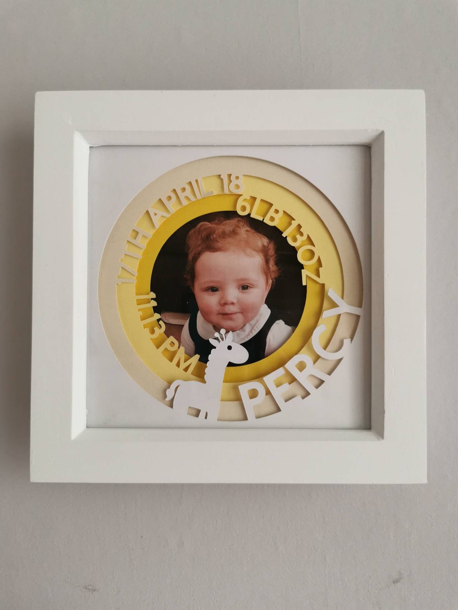 Personalised Baby Picture Frame Birthdate Birth Weight Etsy