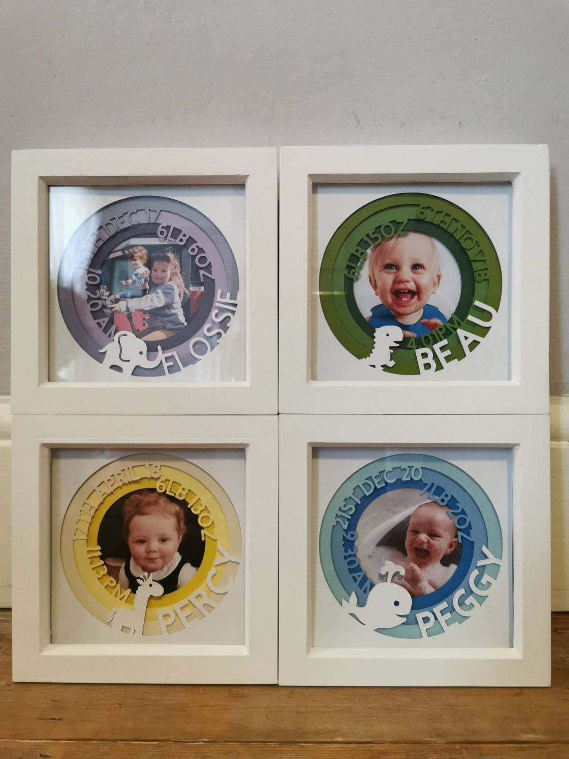 Personalised Baby Picture Frame Birthdate Birth Weight Etsy UK