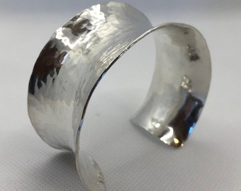 Sterling Silver Hammered Cuff
