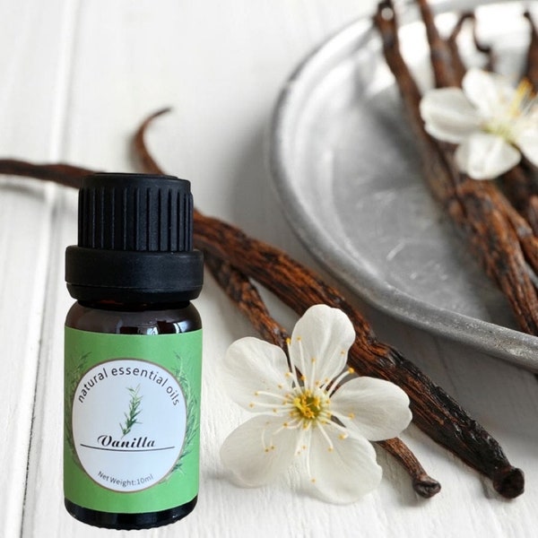 Pure Vanilla Essential Oil - Sweet and Comforting Aroma - 100% Natural and Therapeutic Grade - 10ml Bottle