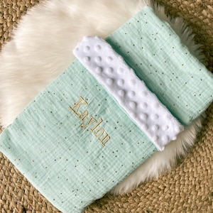 Very soft baby blanket Winter model, birth gift, newborn gift, birth list, customizable gift image 2