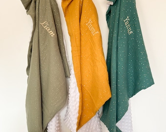 Very soft baby blanket Winter model, birth gift, newborn gift, birth list, customizable gift