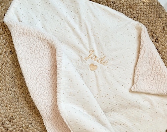 Sherpa blanket, soft baby blanket, baby gift, birth gift