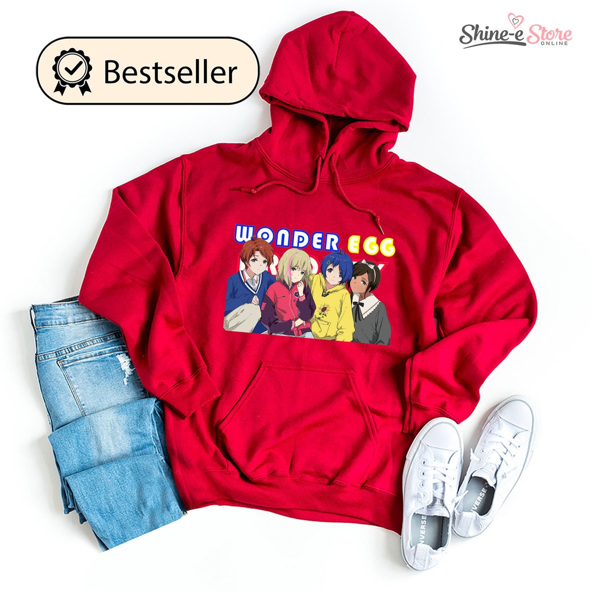wonder egg priority hoodie