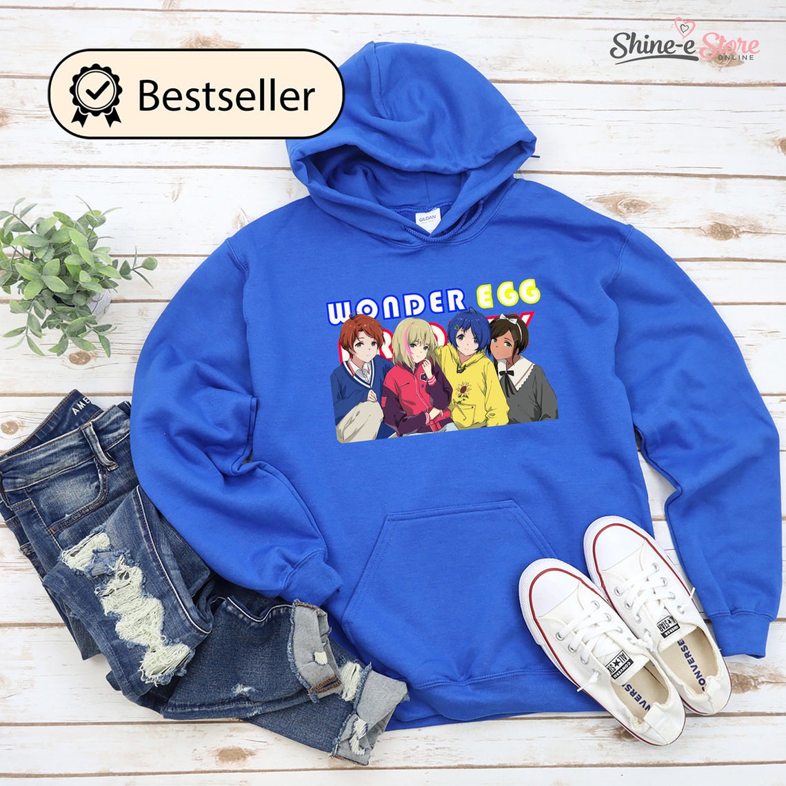 wonder egg priority hoodie