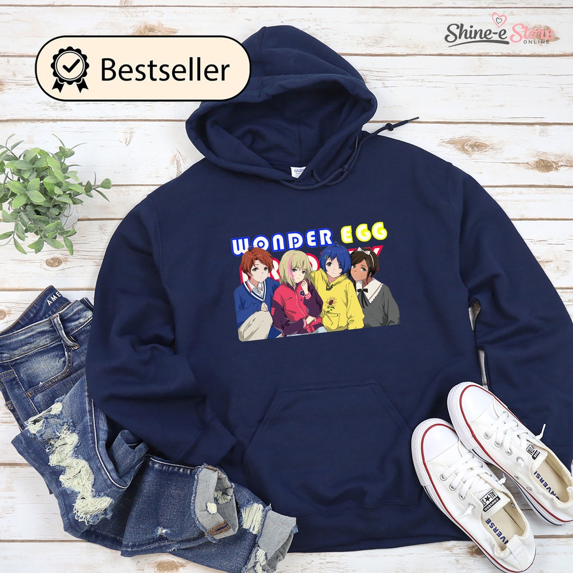 wonder egg priority hoodie