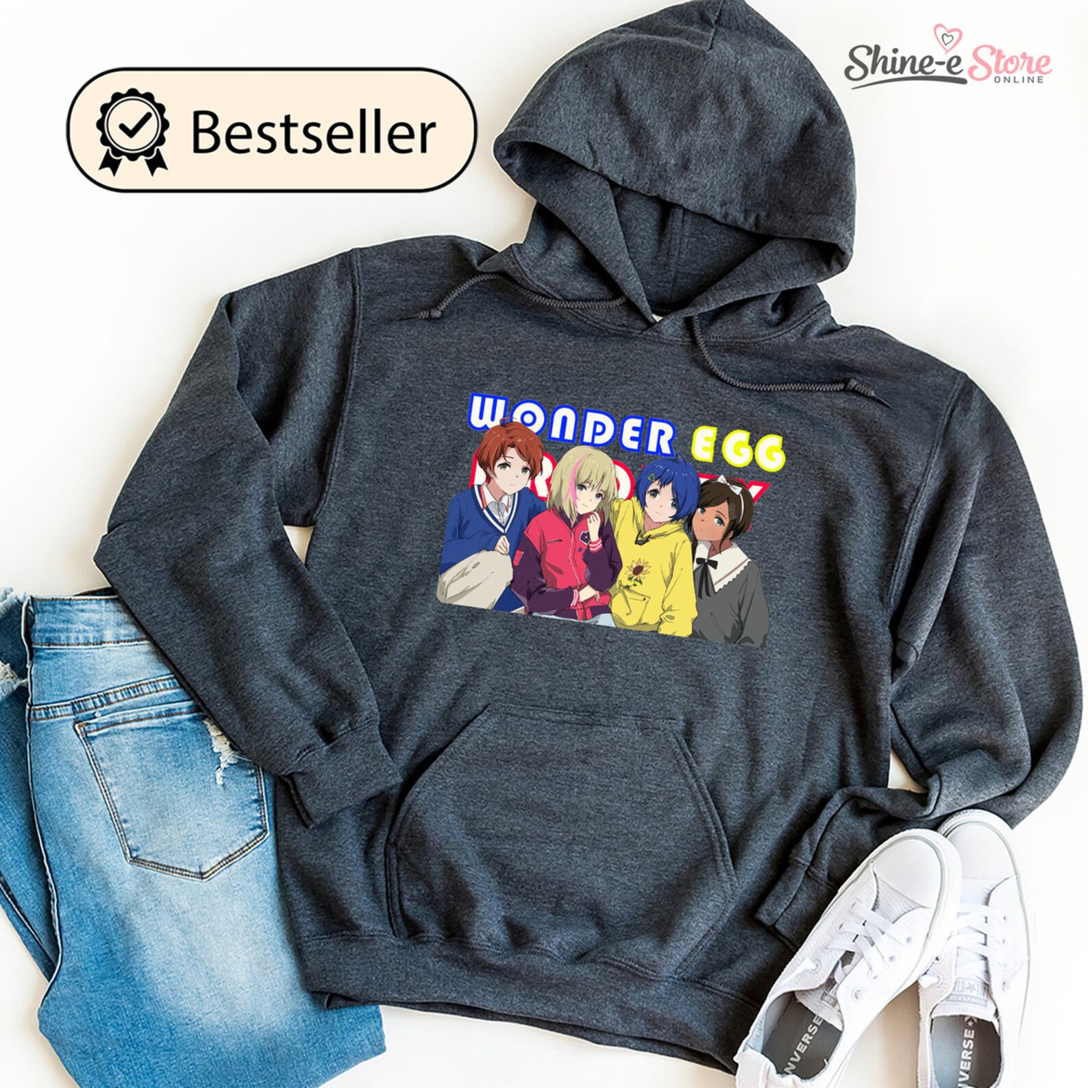 wonder egg priority hoodie